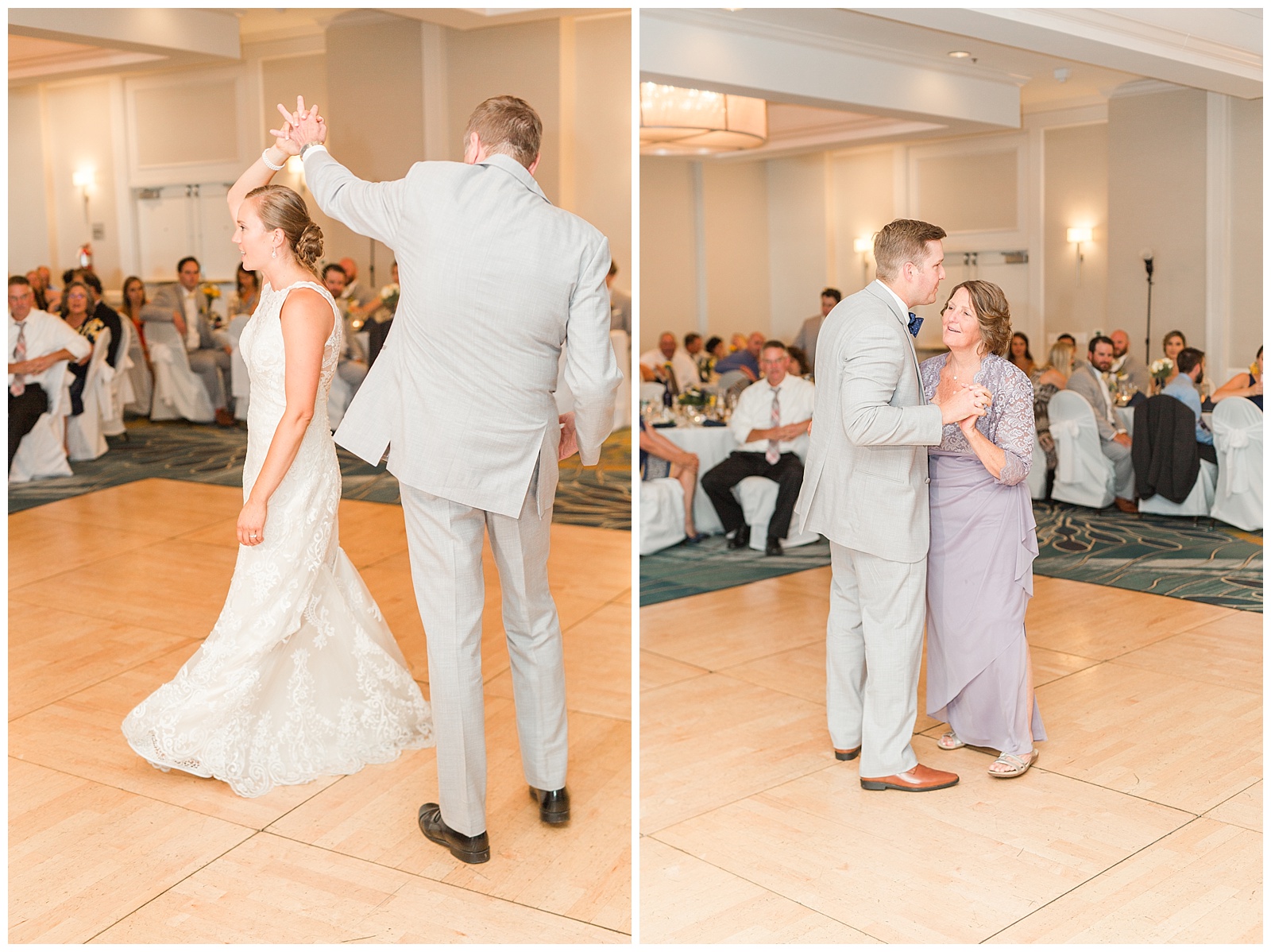 father daughter dance in ballroom
